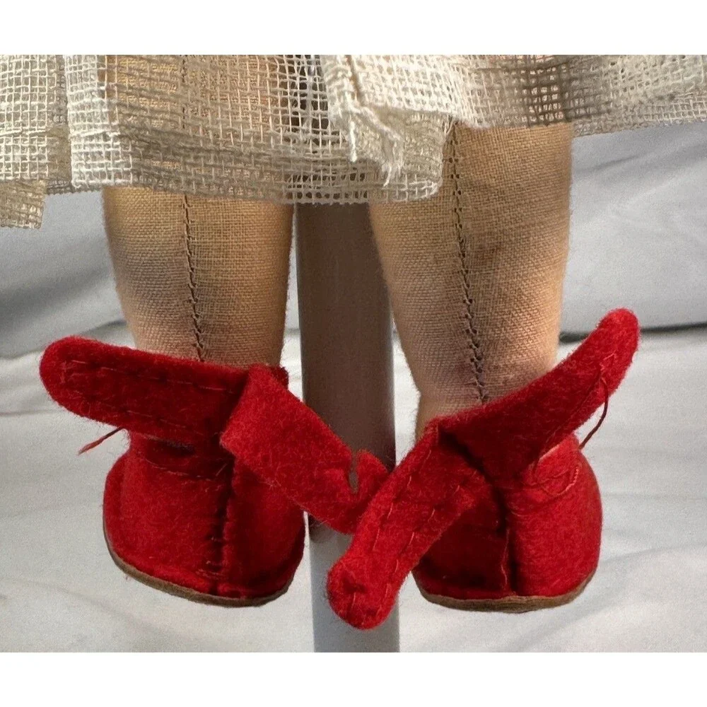 Vintage 1930s 1940s Italian Lenci Style Pressed Cloth Felt Costume Doll 10
